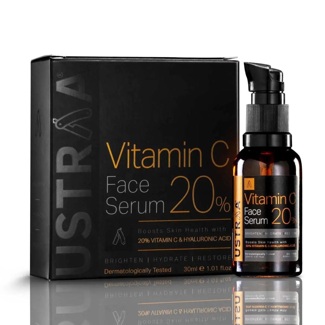 Ustra 20% Vitamin C Face Serum with Hyaluronic Acid - 30 ml