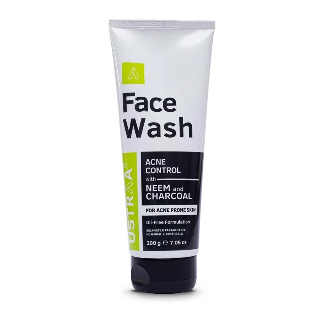 Ustra Face Wash Acne Control - With Neem & Charcoal 200g