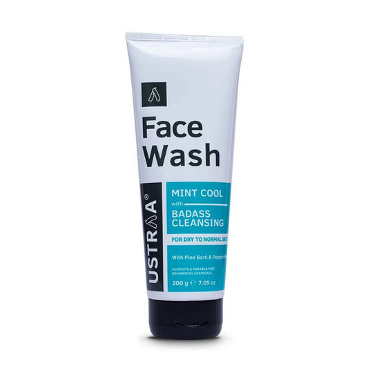 Ustra Face Wash - Dry Skin (Mint Cool) - 200g