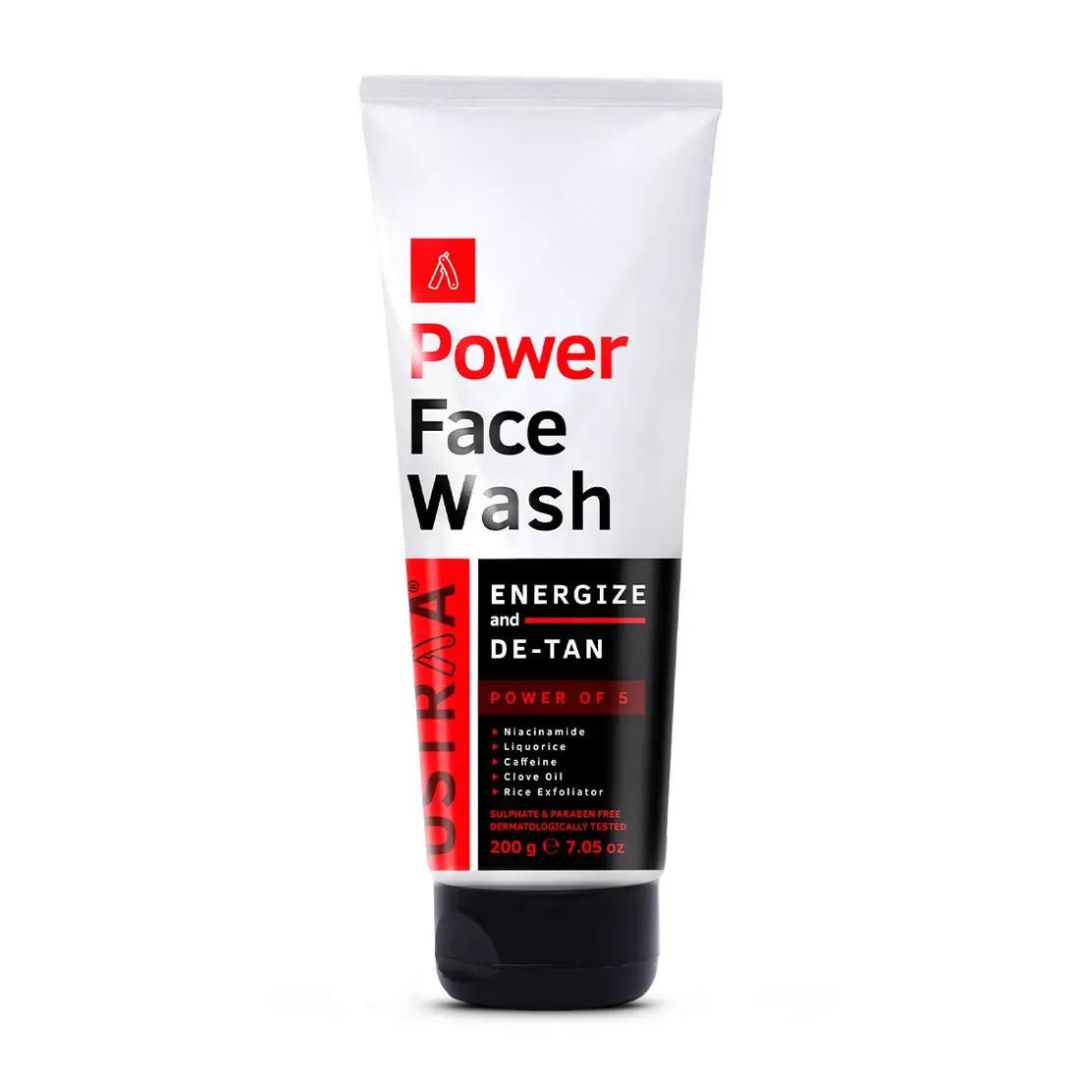 Ustra  Power Face Wash Energize and De-Tan - 200g
