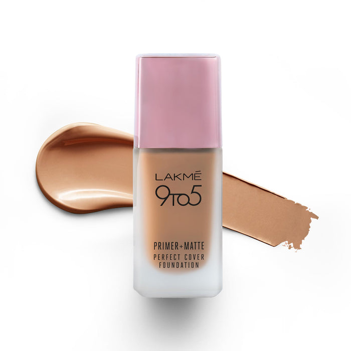 Lakmé 9 To 5 Primer + Matte Perfect Cover Foundation - C280 Cool Tan