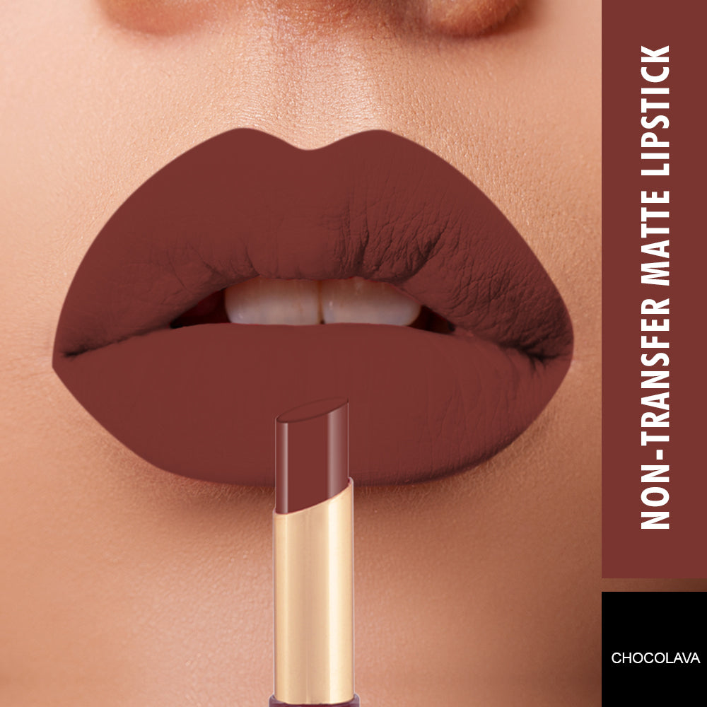 Swiss Beauty Non-transfer Matte Lipstick CHOCOLAVA