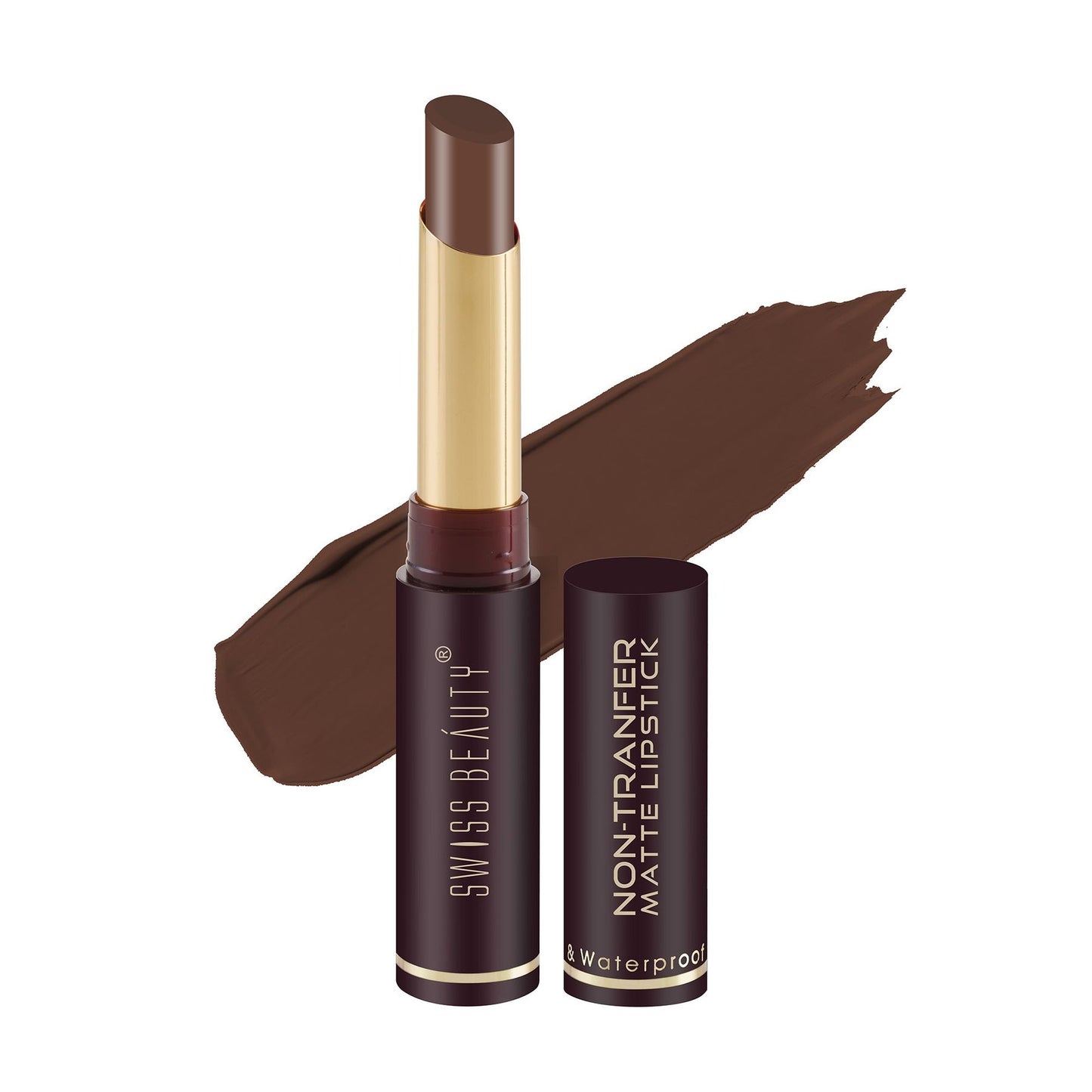 Swiss Beauty Non-transfer Matte Lipstick COFFEE