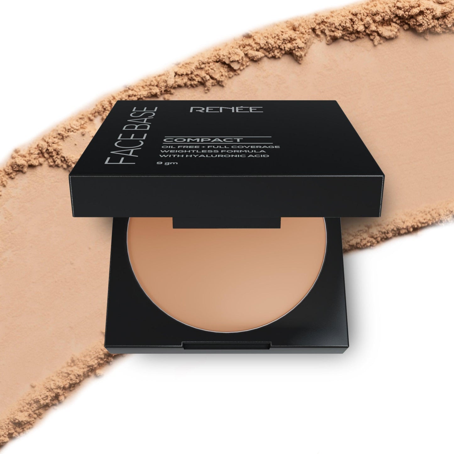 Renee Face Base Compact 9gm - Cashew Beige