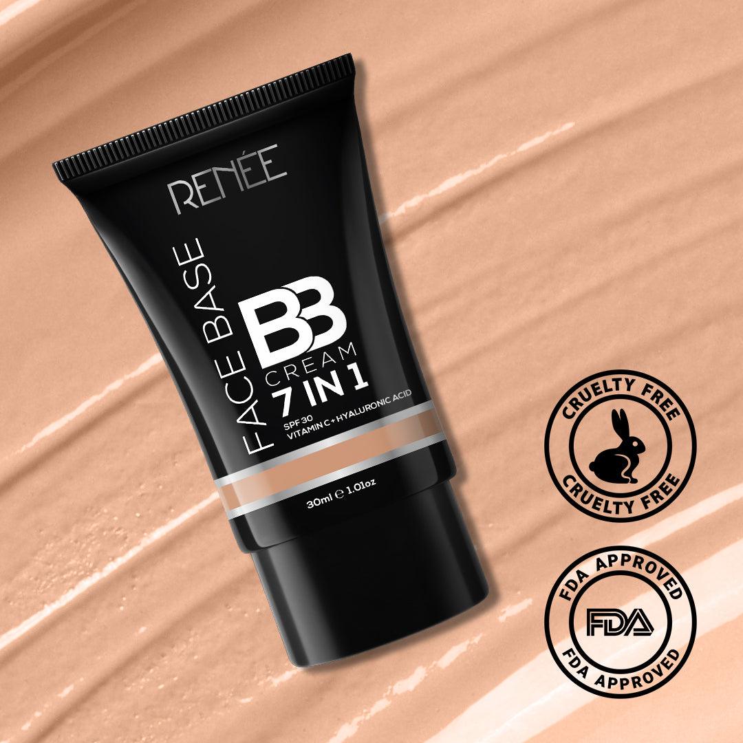 Renee Face Base BB Cream 7 In 1, 30ml - B04 Cinnamon