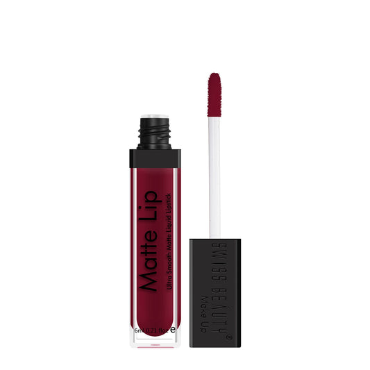 Swiss Beauty Matte Liquid Lipstick DEEP-MAROON