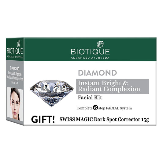 Biotique Diamond Instant Bright & Radiant Complexion Facial Kit 65g