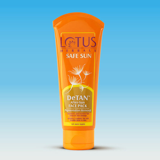 Lotus Herbal Safe Sun Detan After-sun Face Pack - 100g