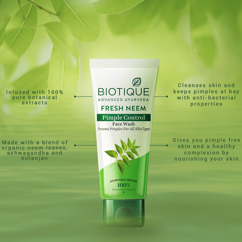 Biotique Fresh Neem Pimple Control Face Wash 100ml