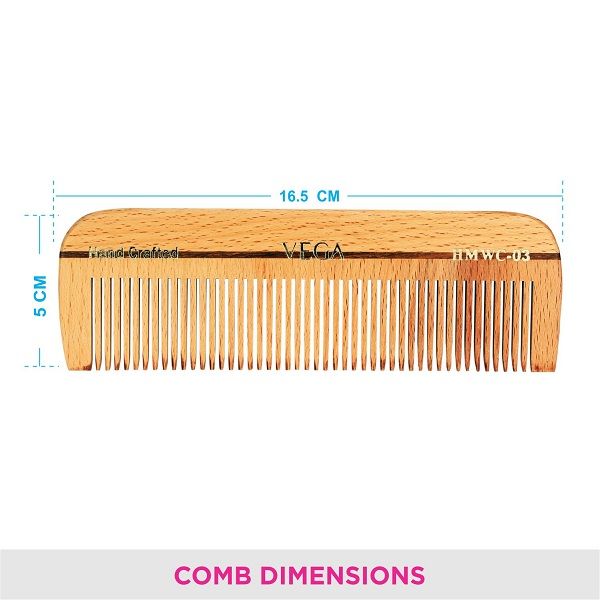 Vega Dressing Wooden Comb - HMWC-03