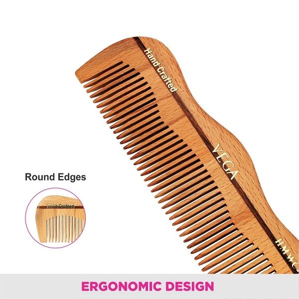 Vega Grooming Wooden Comb - HMWC-04