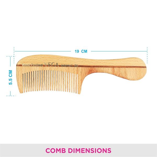 Vega Boutique Wooden Comb - HMWC-06