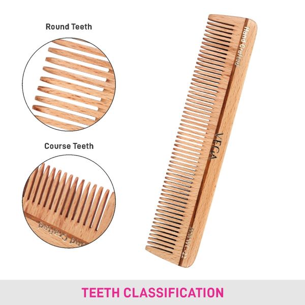 Vega Dressing Wooden Comb - HMWC-22