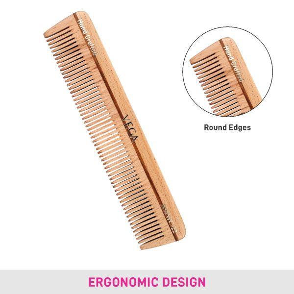 Vega Dressing Wooden Comb - HMWC-22