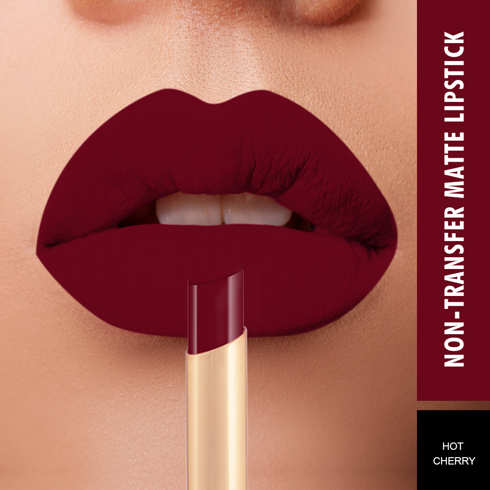 Swiss Beauty Non-transfer Matte Lipstick HOT CHERRY