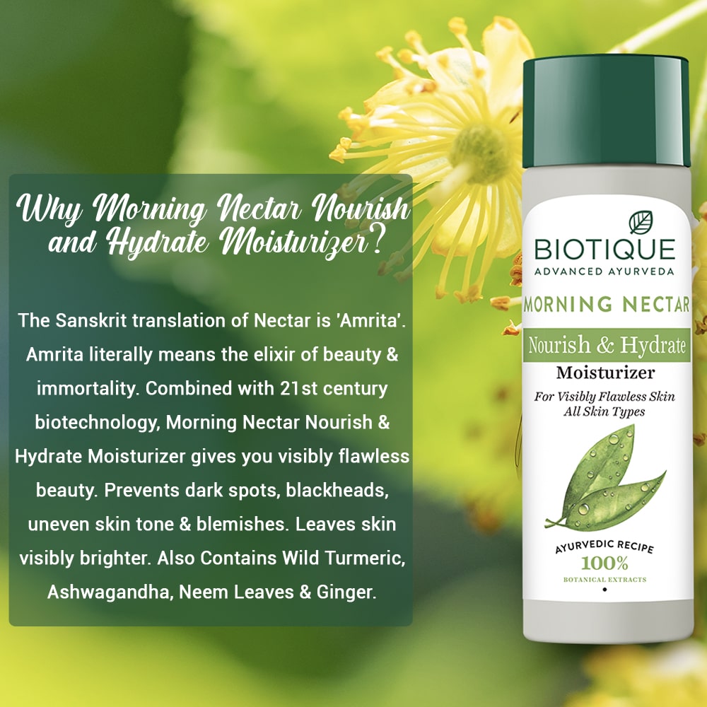 Biotique Morning Nectar Nourish & Hydrate Moisturizer 120ml