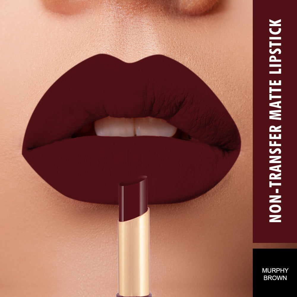 Swiss Beauty Non-transfer Matte Lipstick MURPHY BROWN