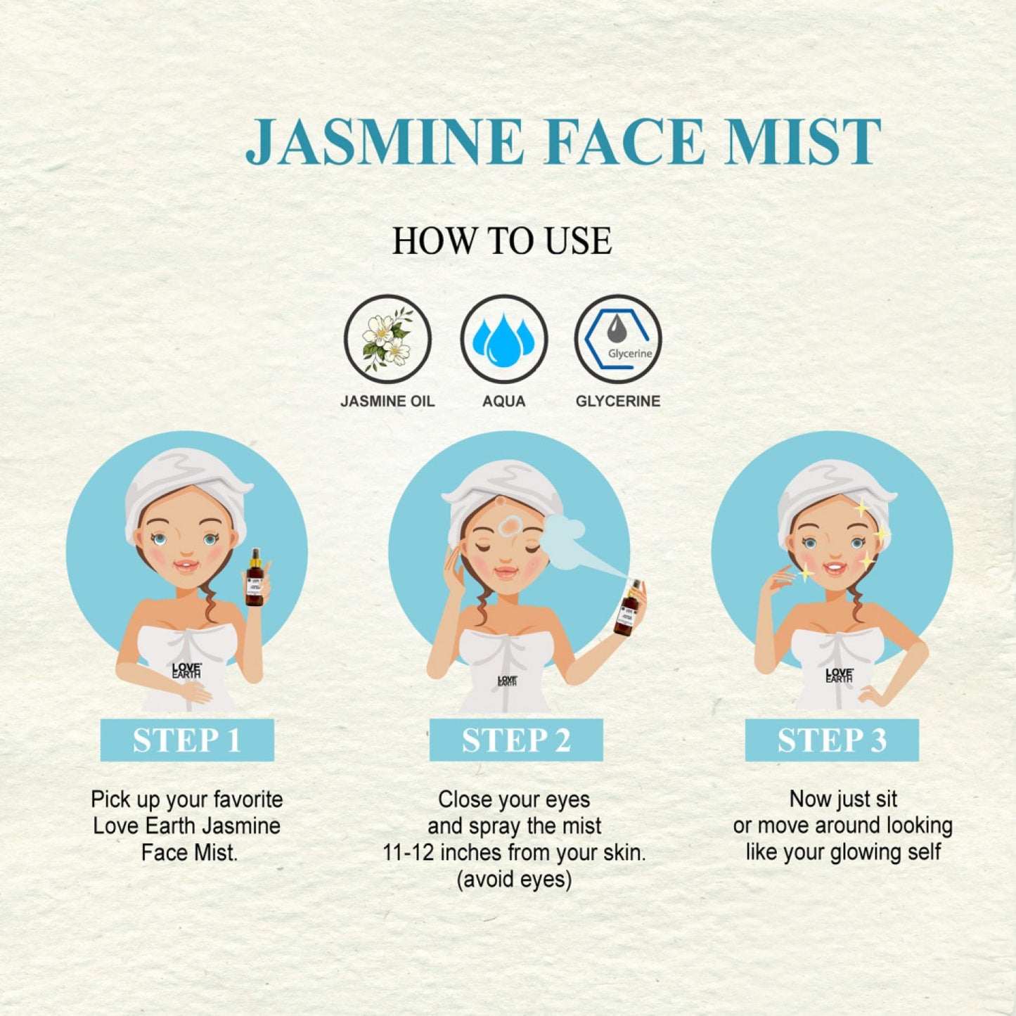 Love Earth Jasmine Face Mist - 100ml