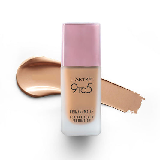 Lakmé 9 To 5 Primer + Matte Perfect Cover Foundation - N200 Neutral Nude