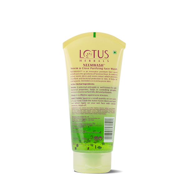 Lotus Herbals Neemwash Neem & Clove Ultra-purifying Face Wash 120g