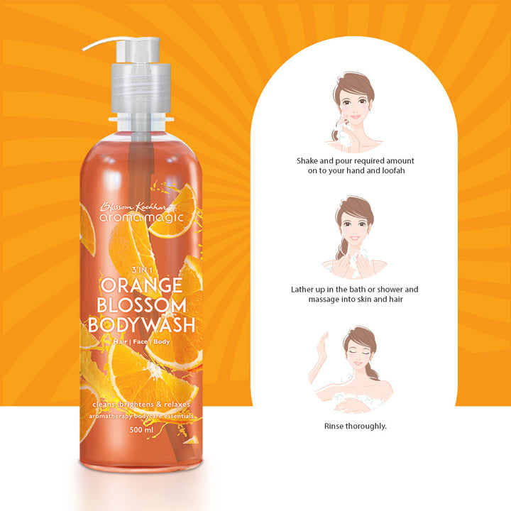 Aroma Magic 3 in 1 Orange Blossom bodywash - 500ml