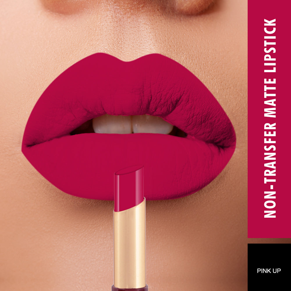 Swiss Beauty Non-transfer Matte Lipstick PINK UP