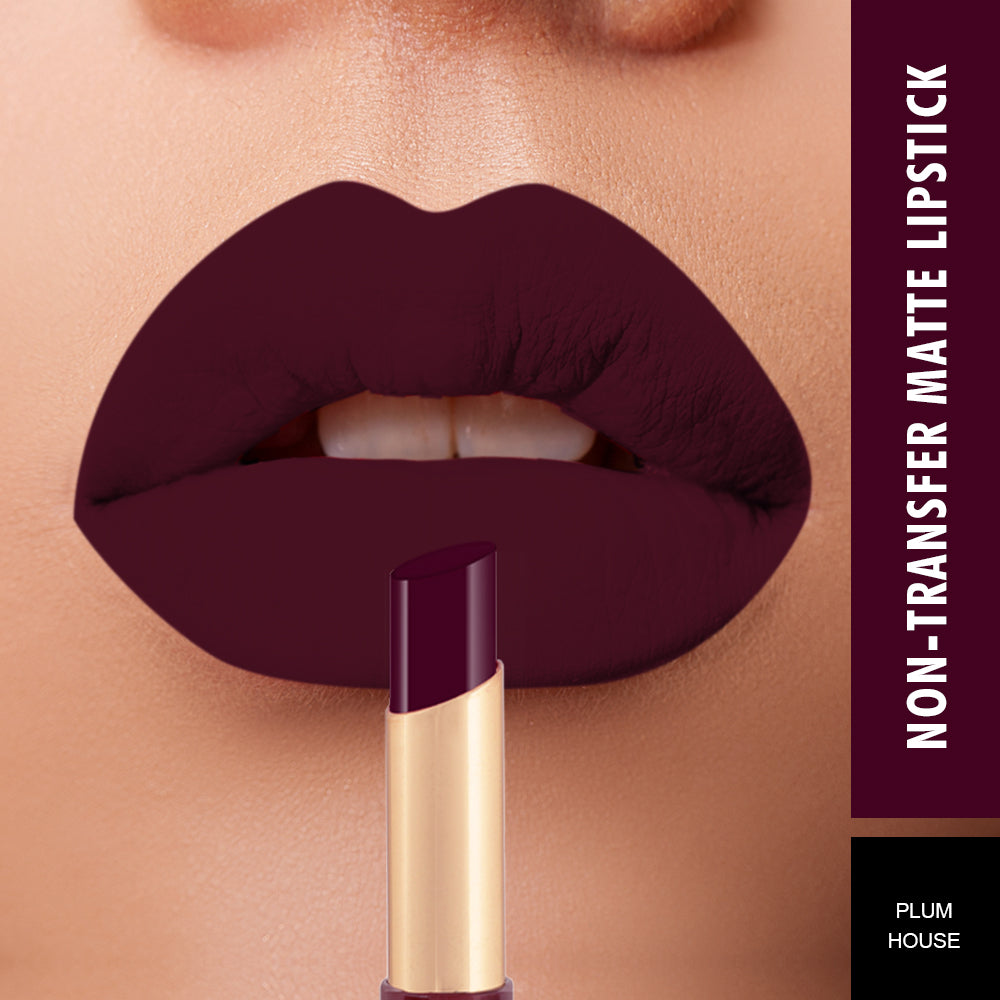 Swiss Beauty Non-transfer Matte Lipstick PLUM HOUSE