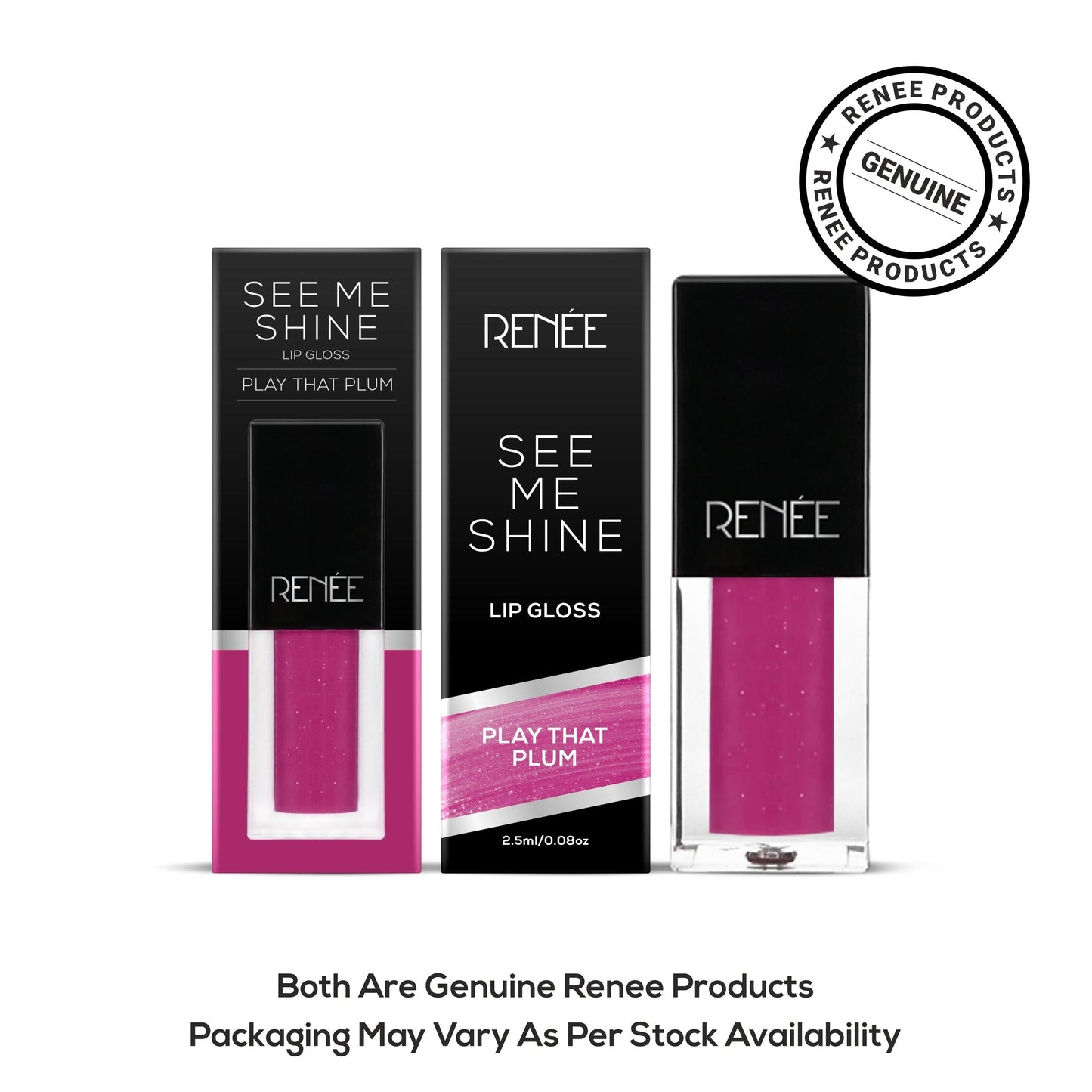 Renee See Me Shine Lip Gloss 2.5ml - Play That Plum