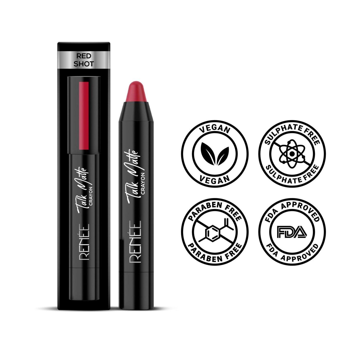 Renee Talk Matte Crayon Lipstick 4.5gm - Pink Thunder