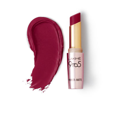 Lakmé 9 To 5 Primer + Matte Lip Color - Red Velvet