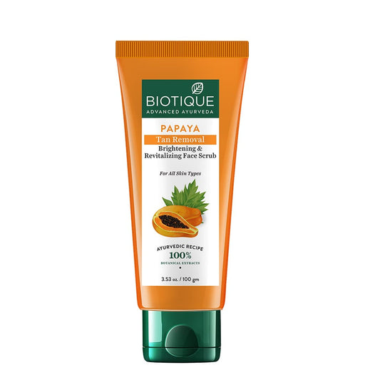 Biotique Papaya Tan Removal Brightening & Revitalizing Face Scrub 50ml