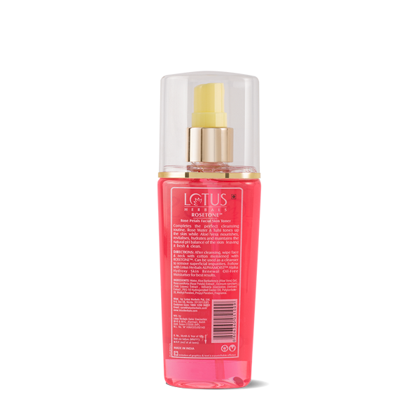 Lotus Herbals Rosetone Rose Petals Facial Skin Toner