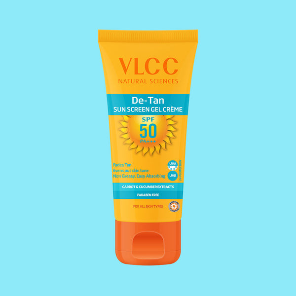 VLCC De Tan SPF 50 PA+++ Sun Screen Gel Creme - 100gm – Soni Cosmetics