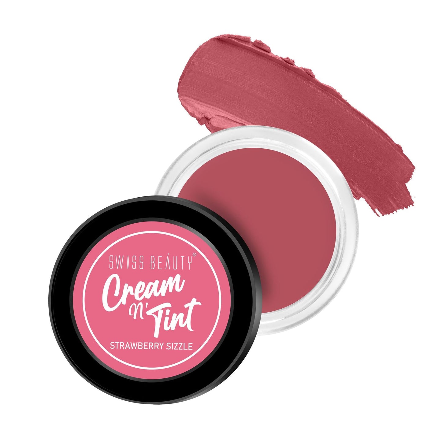 Swiss Beauty 3-in-1 Lip and Cheek Cream N' Tint STRAWBERRY SIZZLE