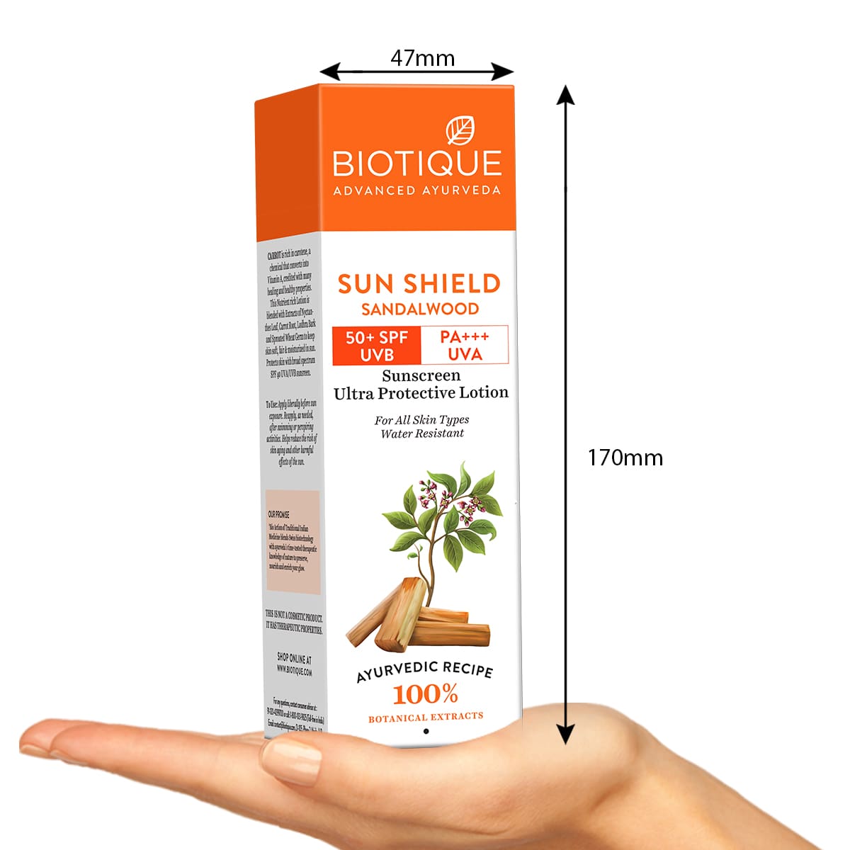 Biotique Sun Shield Sandalwood 50+Spf Sunscreen Lotion 190ml