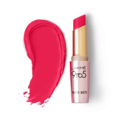 Lakmé 9 To 5 Primer + Matte Lip Color - Scarlet Surge