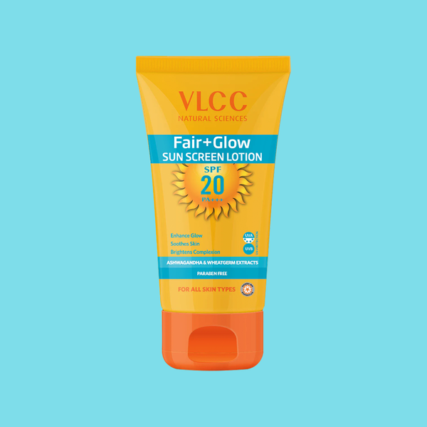 VLCC Fair+Glow Sun Screen Lotion SPF20 - 100ml