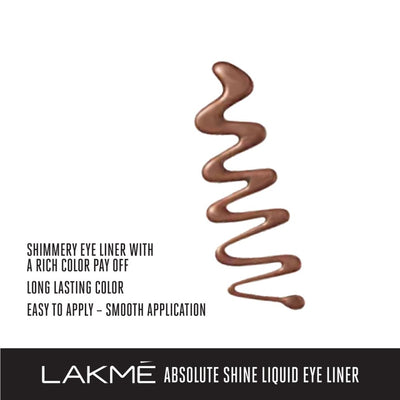 Lakmé Absolute Shine Line Liquid Eye Liner 4.5 Ml - Shimmer Bronze