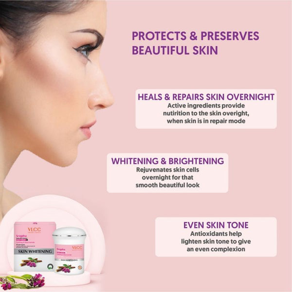 VLCC Snigdha Skin Whitening Night Cream - 50gm