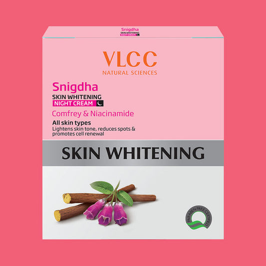 VLCC Snigdha Skin Whitening Night Cream - 50gm