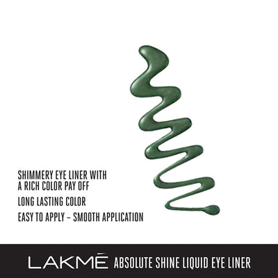 Lakmé Absolute Shine Line Liquid Eye Liner 4.5 Ml - Sparkling Olive