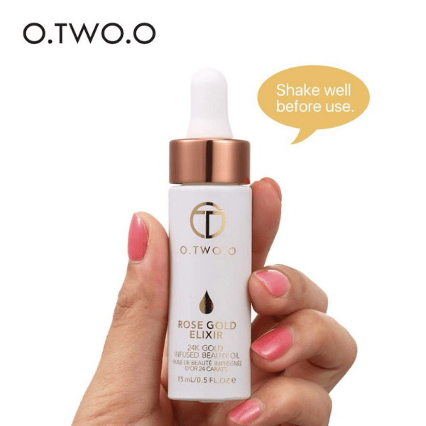 O.TWO.O Rose Gold Elixir 24k Gold Infused Beauty Oil (15ml)