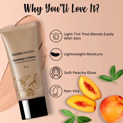 Faces Canada Peaches N Cream Tinted Moisturizer - Light