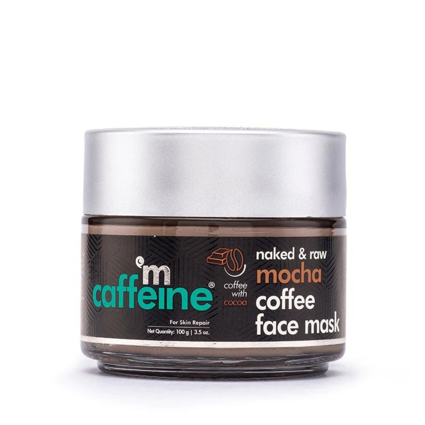 mCaffeine Mocha Coffee Face Mask with Cocoa - Bentonite & Kaolin Clay | For Skin Repair - 100gm