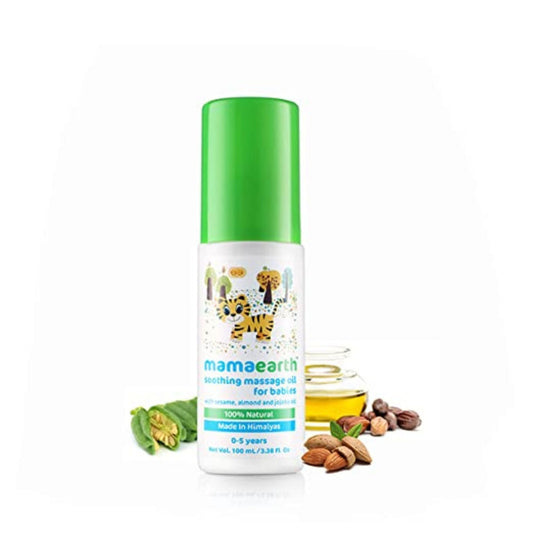 Mamaearth Soothing Baby Massage Oil, with Sesame, Almond & Jojoba Oil