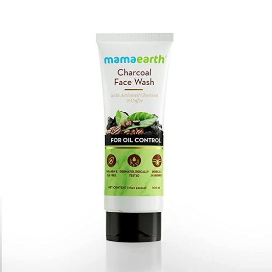 Mamaearth Charcoal Face Wash with Activated Charcoal & Coffee for Oil Control (100)