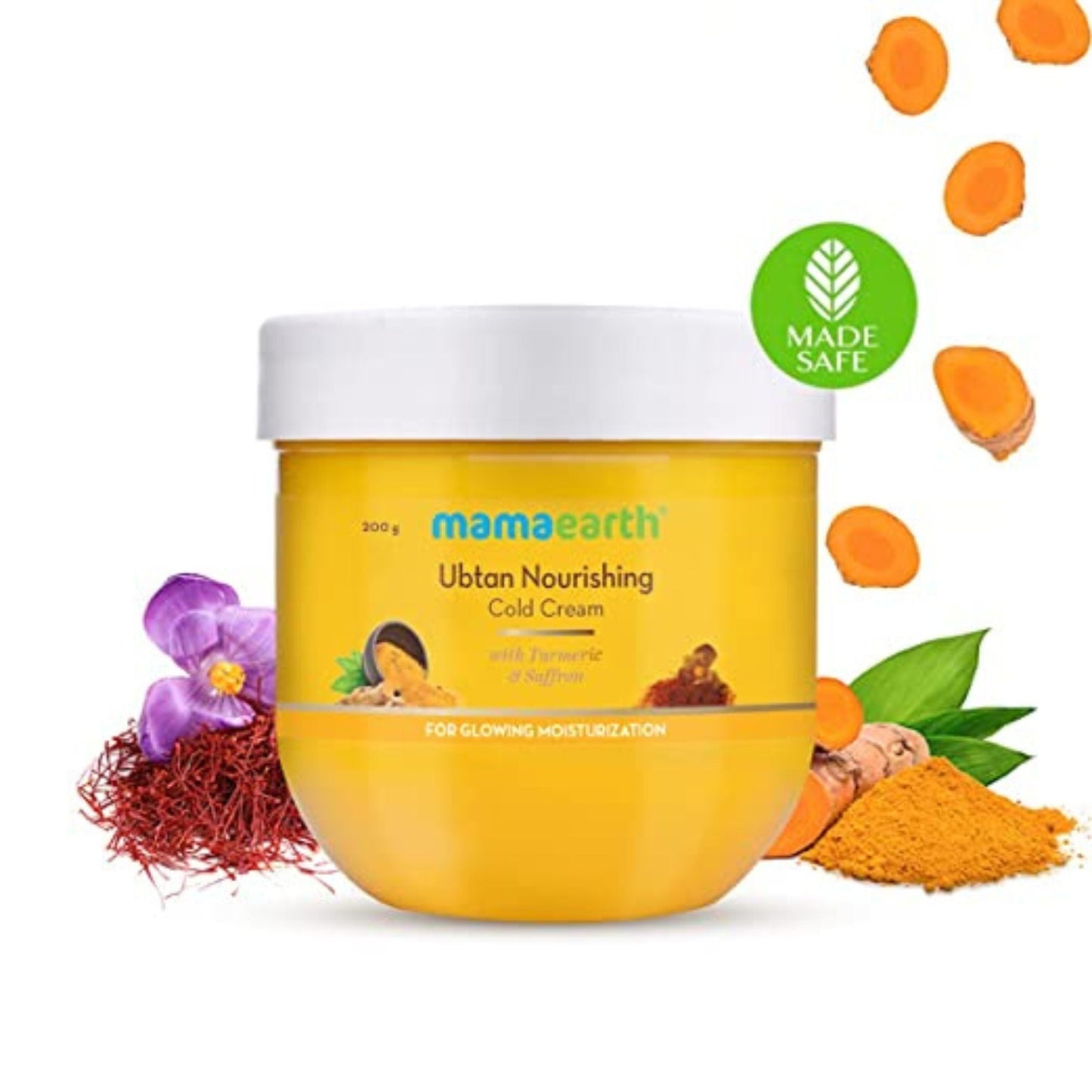 Mamaearth Ubtan Nourishing Cold Winter Cream for Winter with Turmeric & Saffron for Glowing Moisturization– 200 g