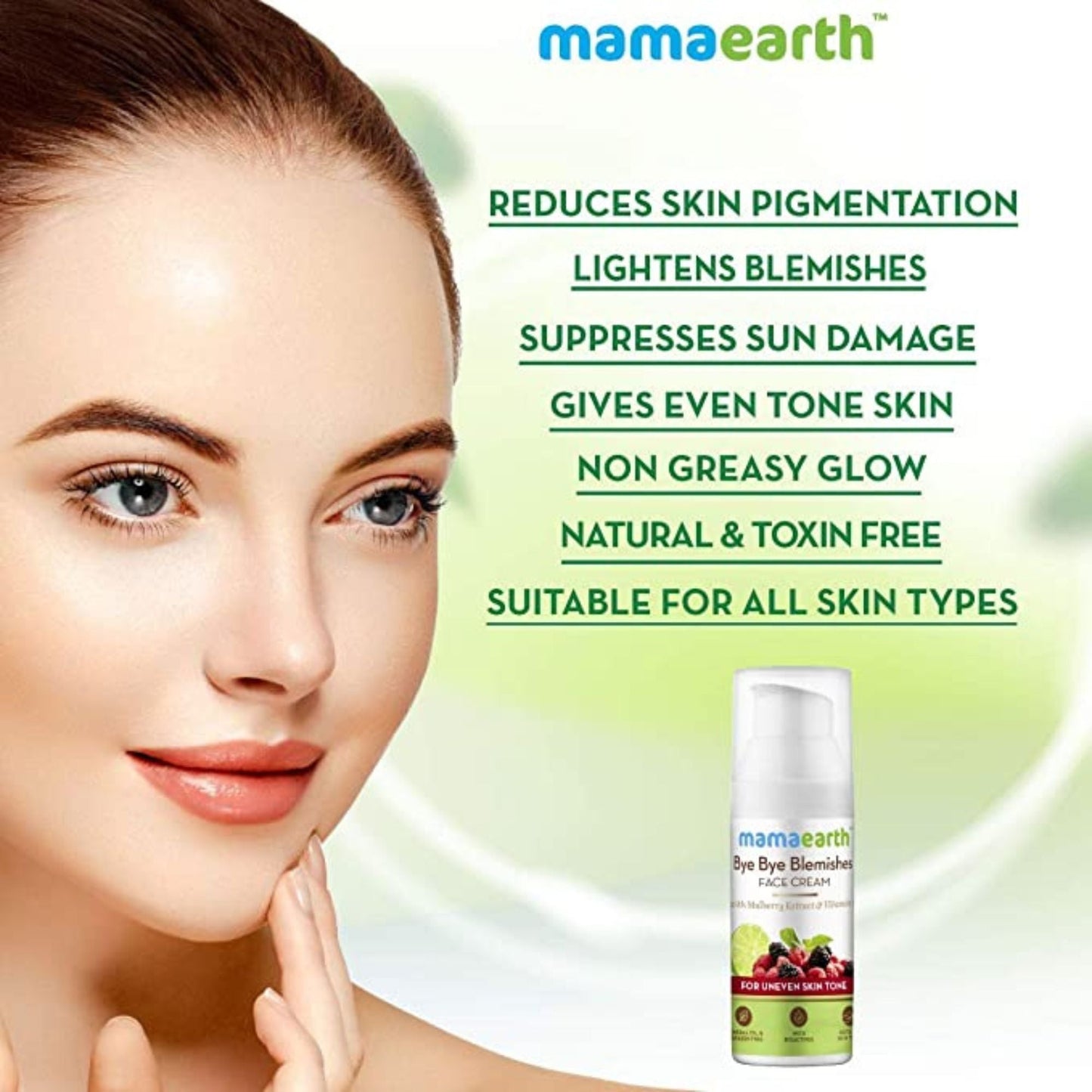Mamaearth Bye Bye Blemishes Face Cream, For Pigmentation & Blemish Removal, With Mulberry Extract & Vitamin C
