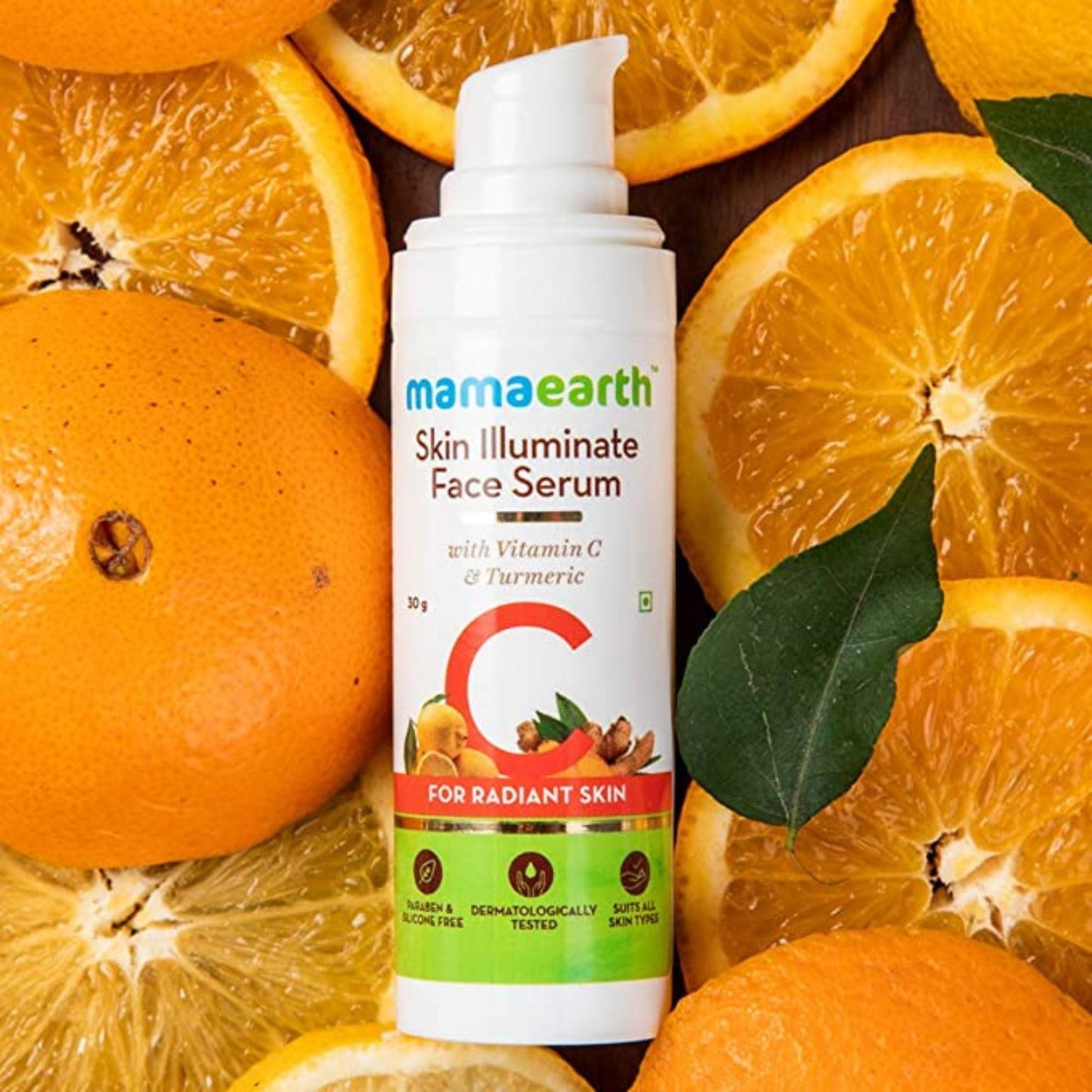 Mamaearth Skin Illuminate Vitamin C Face Serum For Glowing and Radiant Skin with High Potency Vitamin C & Turmeric; For Men and Women