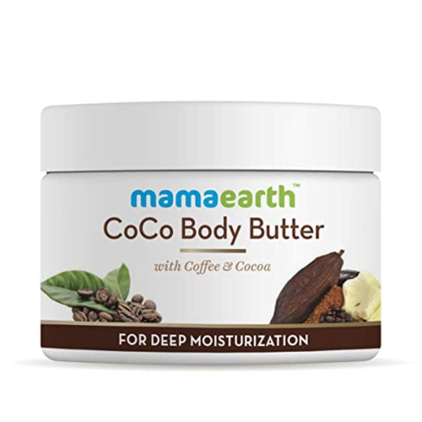 Mamaearth CoCo with Coffee and Cocoa for Deep Moisturization Body Cream Butter For Dry Skin, For Winters Better Than Body Lotion (200g)